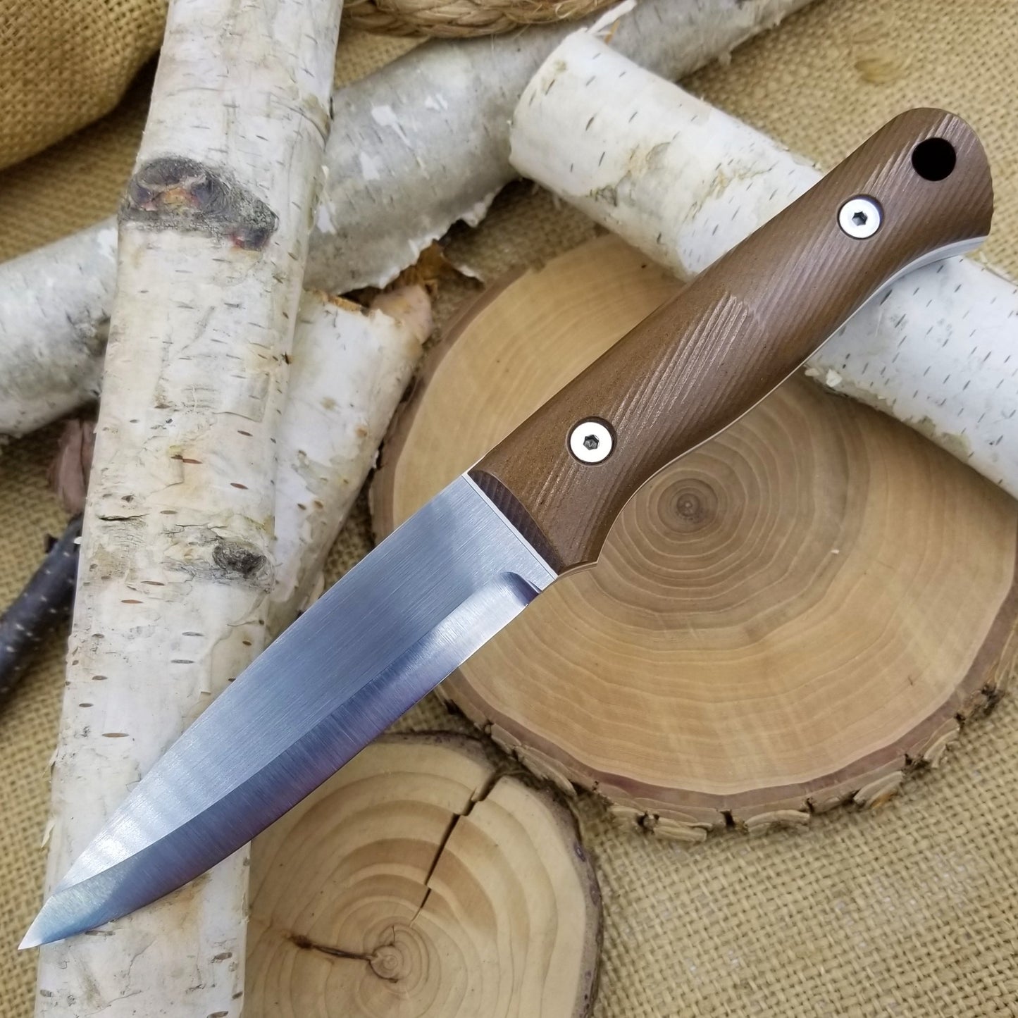 Classic: Brown Richlite over White G10 (r-series)