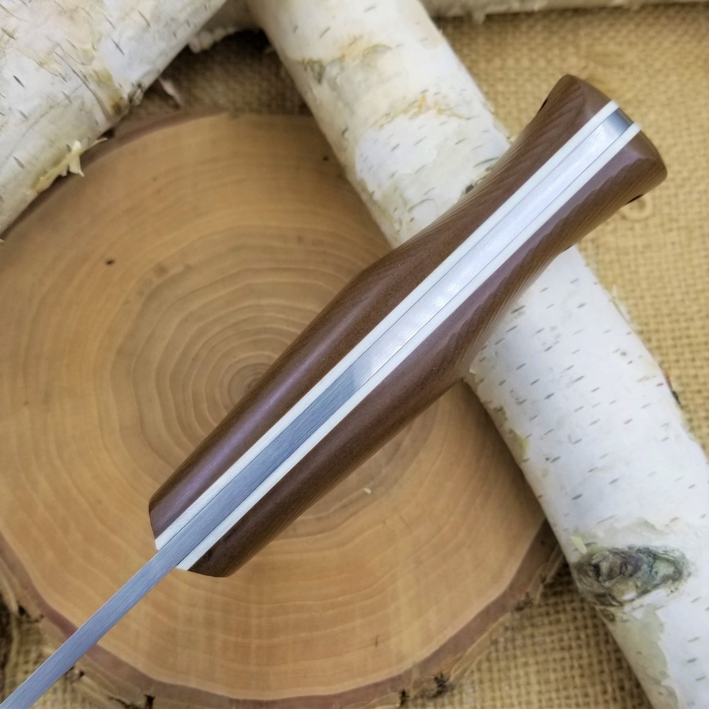 Classic: Brown Richlite over White G10 (r-series)