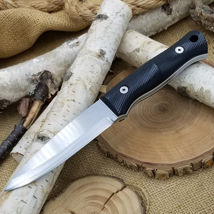 Classic: Black Richlite over White G10 (r-series)