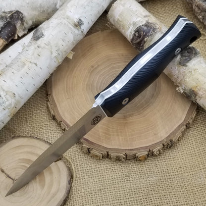 Classic: Black Richlite over White G10 (r-series)
