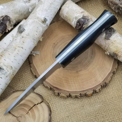 Classic: Black Canvas Micarta over Moonglow (r-series)