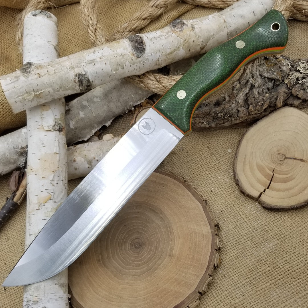 Scout: Green Burlap, Orange and Toxic Green G10 Liners