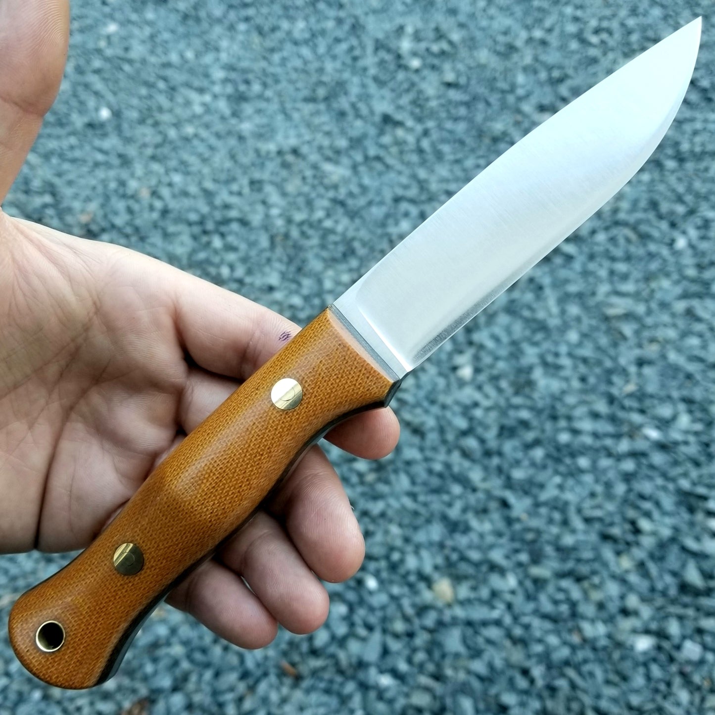 Explorer: 3V Convex, Brown & Green Canvas Micarta