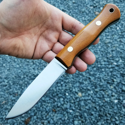 Explorer: 3V Convex, Brown & Green Canvas Micarta