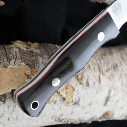 Mountaineer: Black Canvas, Thick White & Thin Red