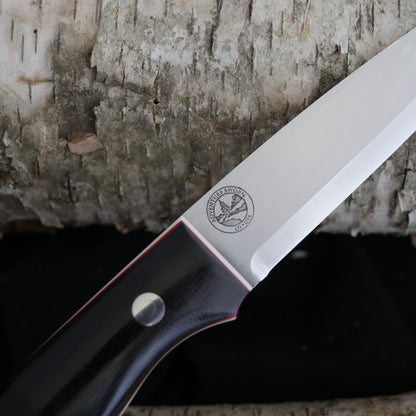 Mountaineer: Black Canvas, Thick White & Thin Red