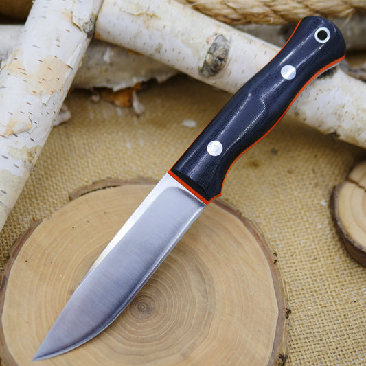 Explorer: 3V, Black Canvas Micarta & Orange G10