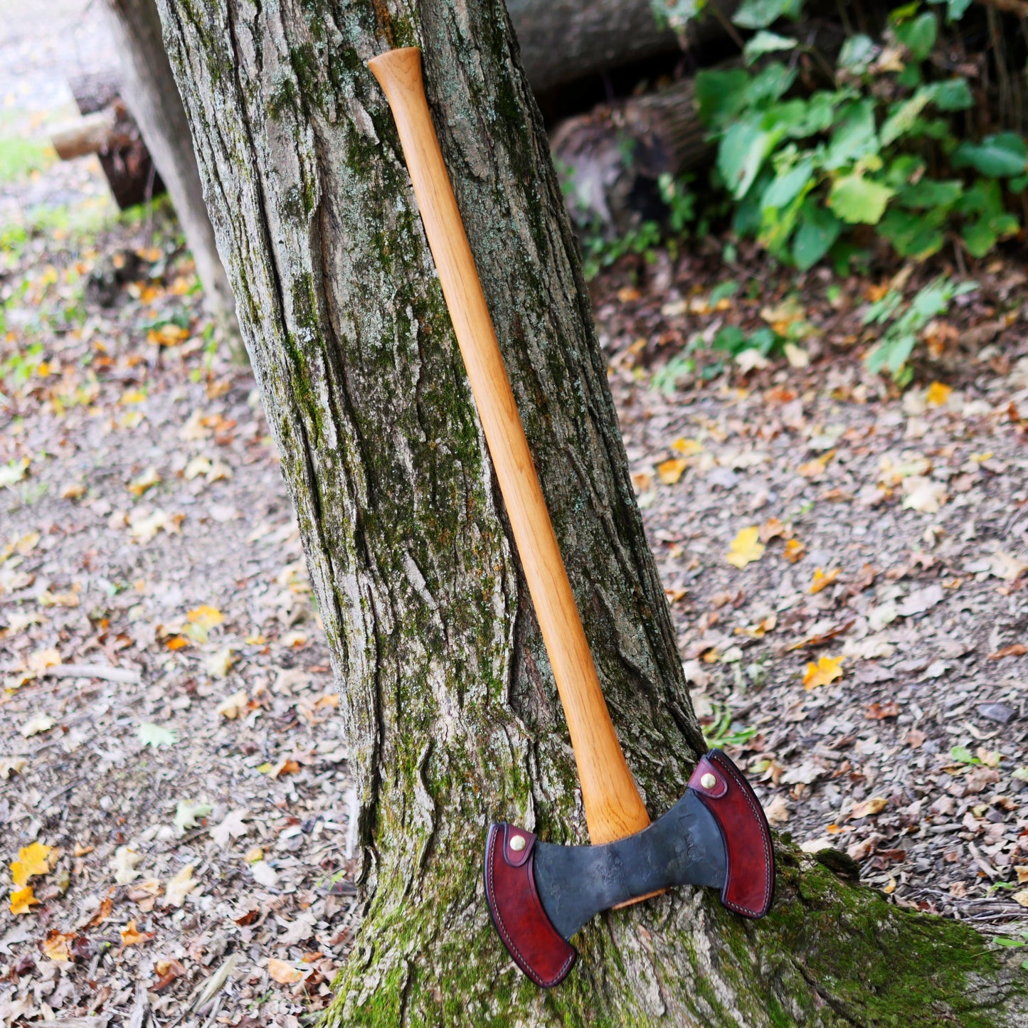 Gransfors Bruks Double-Bit Working Axe With Custom Sheaths