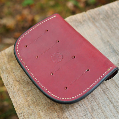 Traveler's Pouch: Burgundy & Brass [#1]
