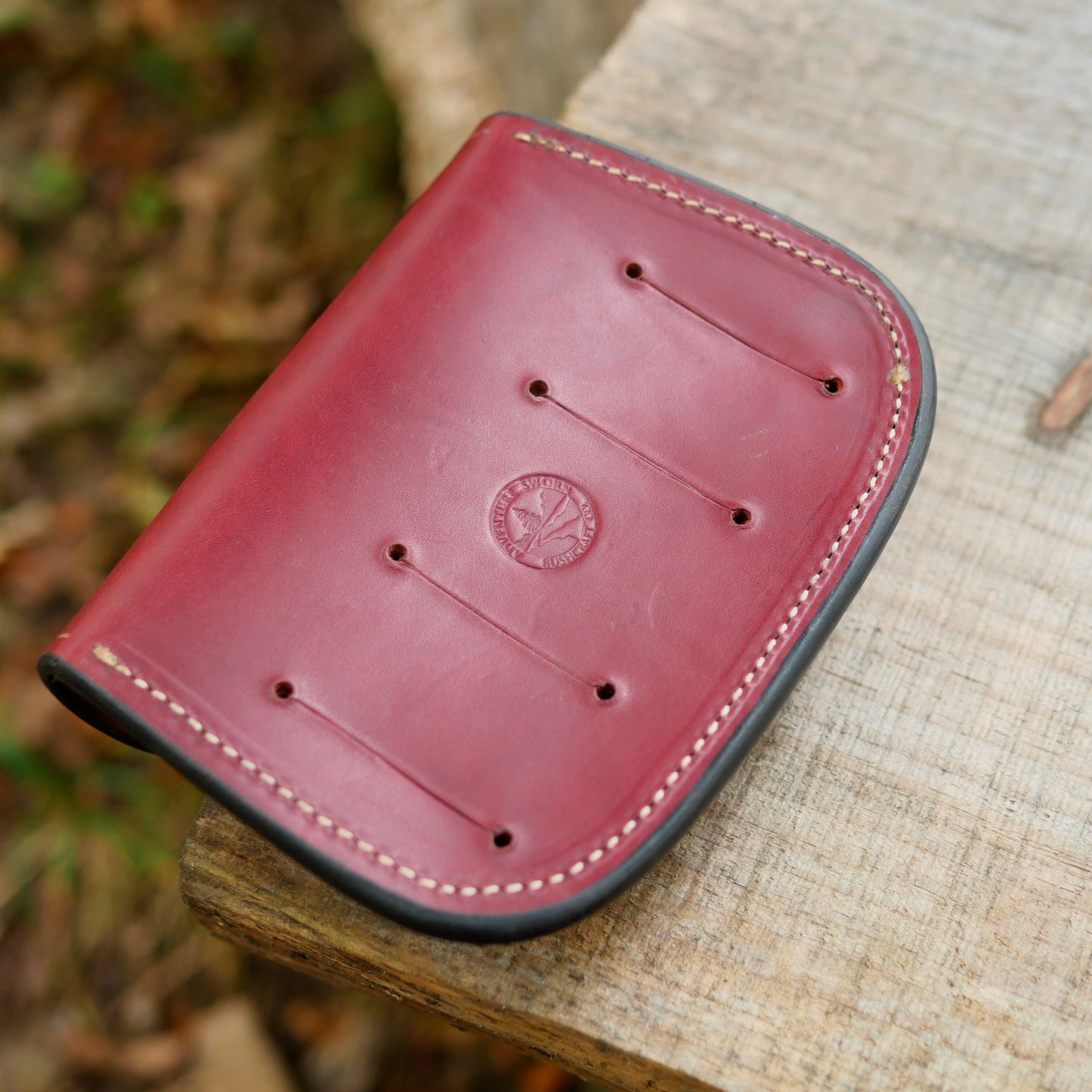 Traveler's Pouch: Burgundy & Brass [#2]