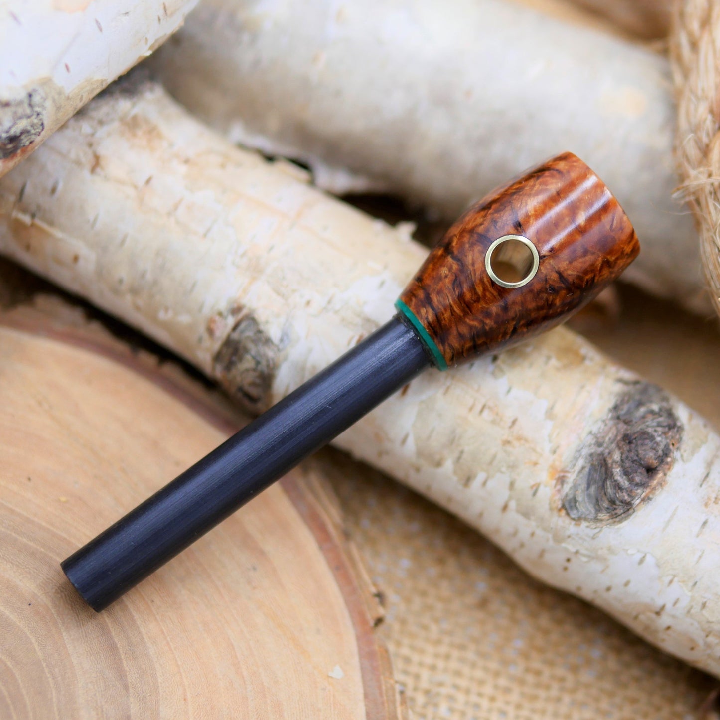 Firesteel: Karelian Birch & Kelly Green Liner