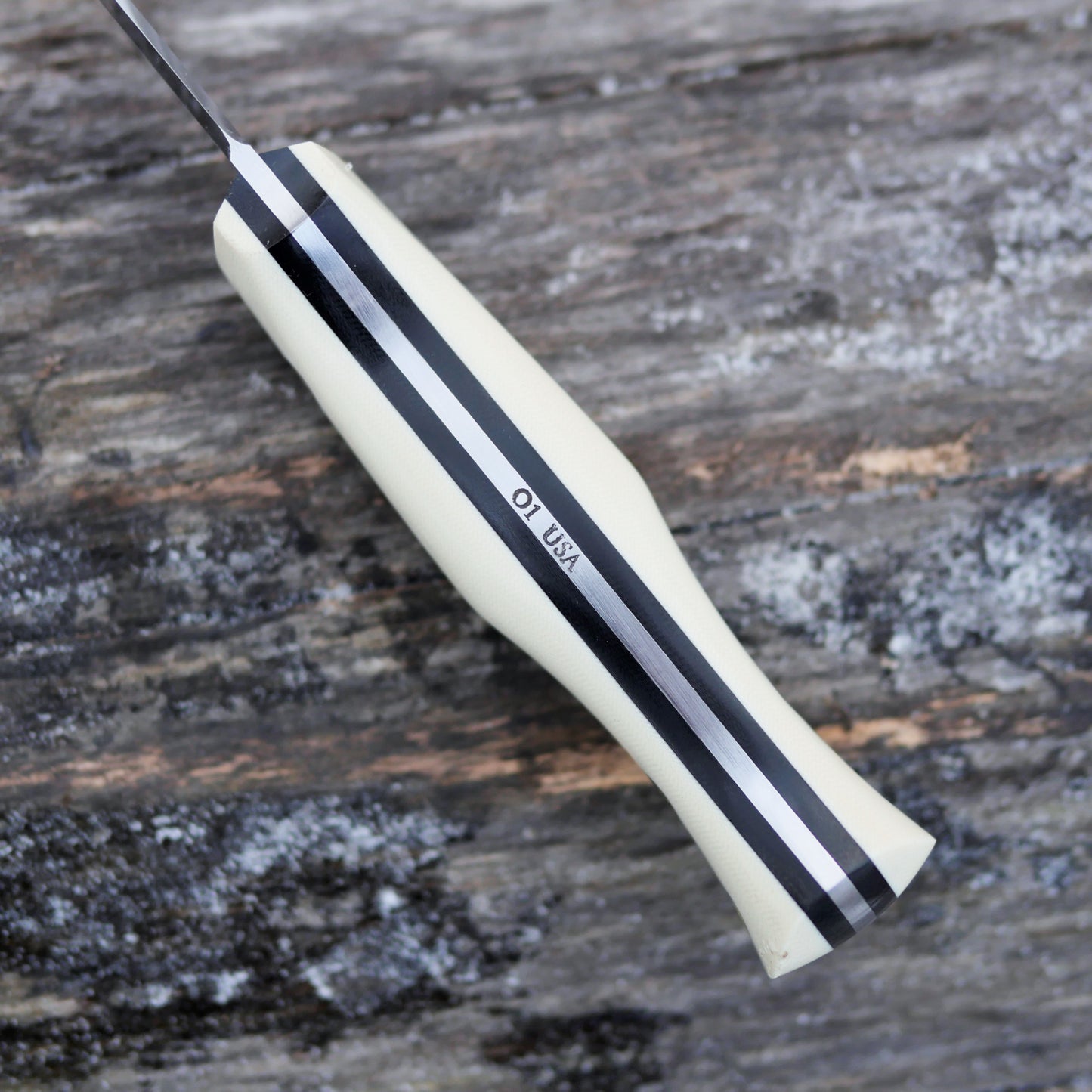 (Sold) TDK: 3" Classic, Ivory & Black G10