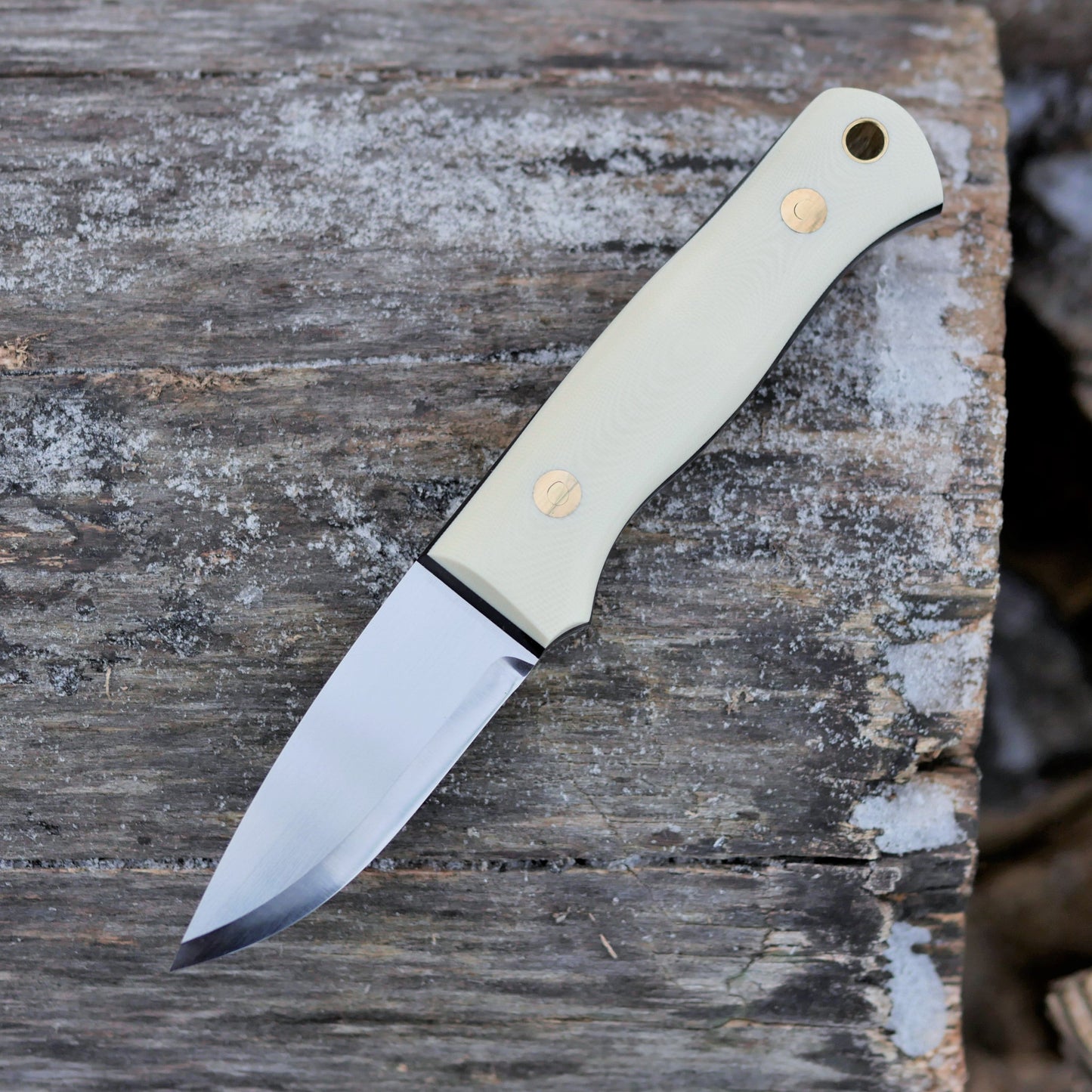(Sold) TDK: 3" Classic, Ivory & Black G10
