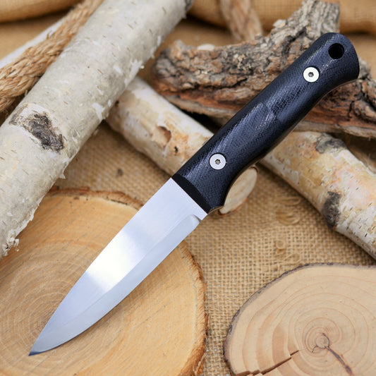Classic: Black Canvas Micarta, Red G10 Liners