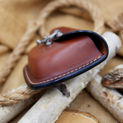 Traveler's Pouch: Chestnut & Silver