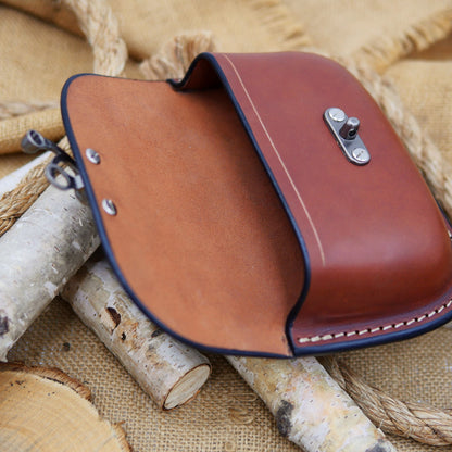 Traveler's Pouch: Chestnut & Silver