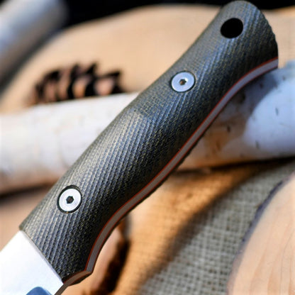 Classic: Green Canvas Micarta & Orange G10 (R-Series)