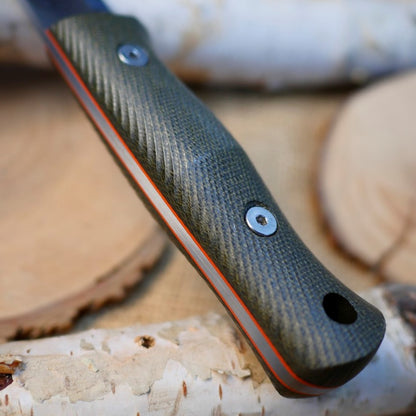 Classic: Green Canvas Micarta & Orange G10 (R-Series)