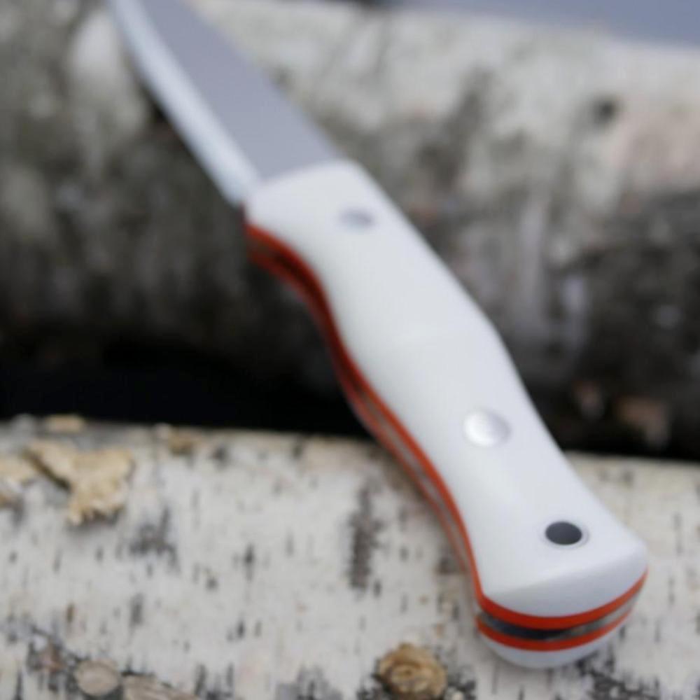 Mountaineer: White Linen & Orange G10