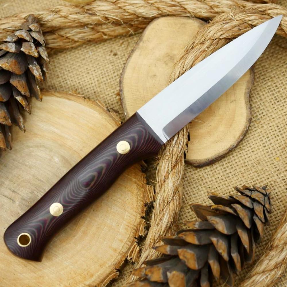 Classic: Red Tricolor Richlite & Maroon Canvas - Adventure Sworn Bushcraft Co.