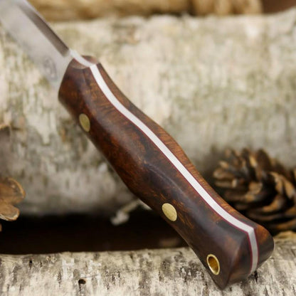 Classic: Ironwood Burl & Red G10