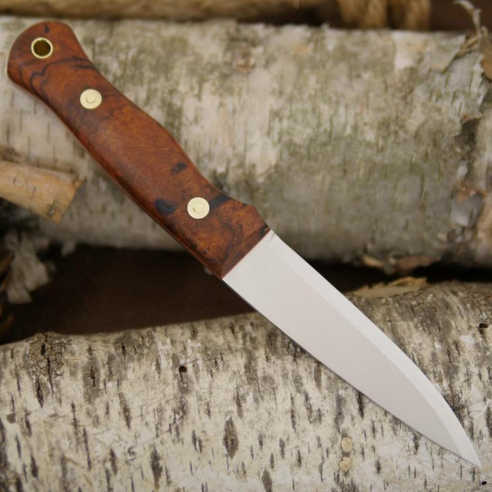 Mountaineer: Ironwood Burl & Orange G10