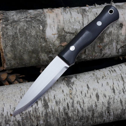 Mountaineer: Black Canvas, White & Red G10