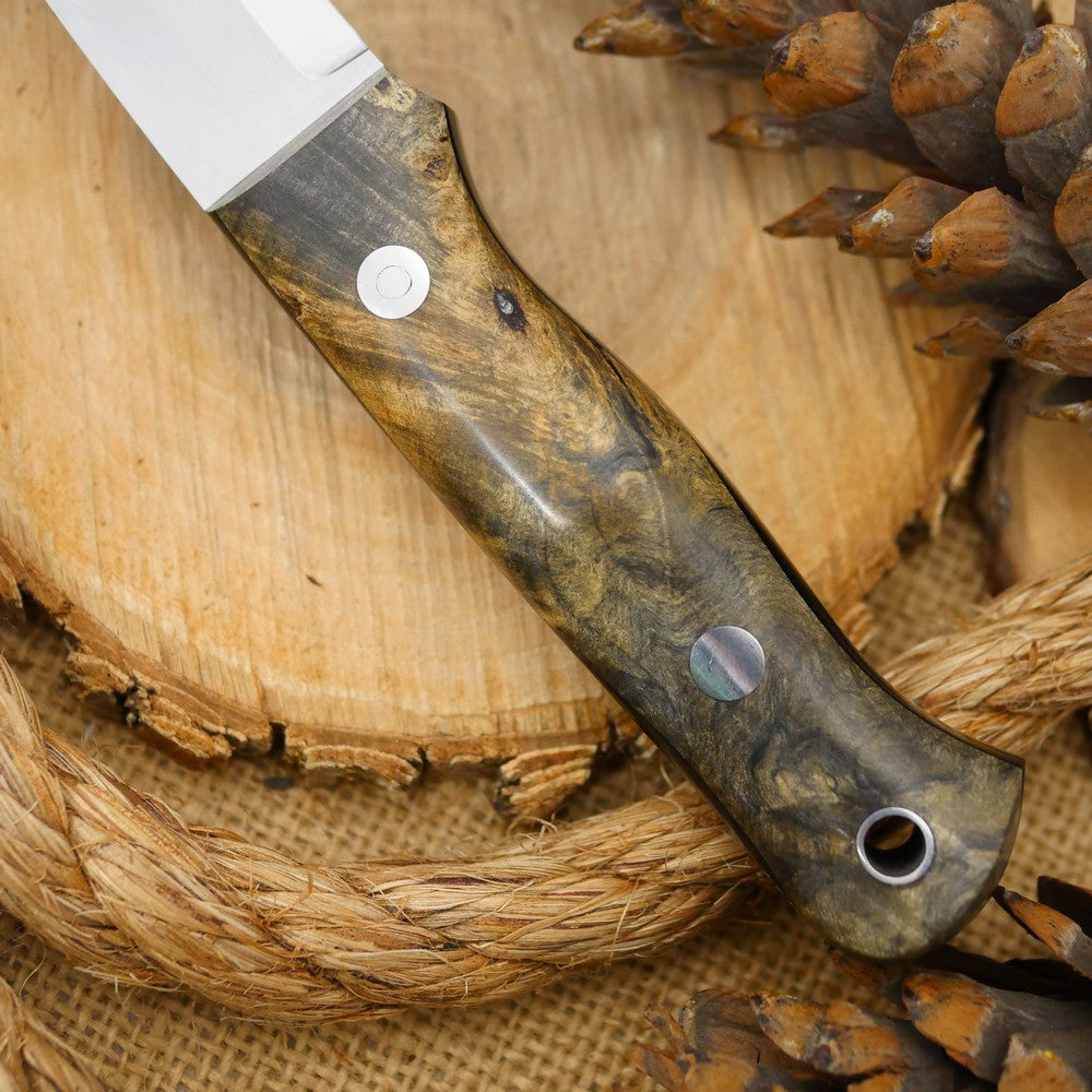 Classic: Ohio Buckeye Burl & Black Canvas - Adventure Sworn Bushcraft Co.