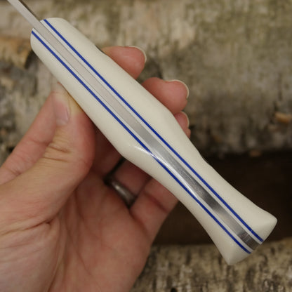 Mountaineer: White G10, Blue & White G10