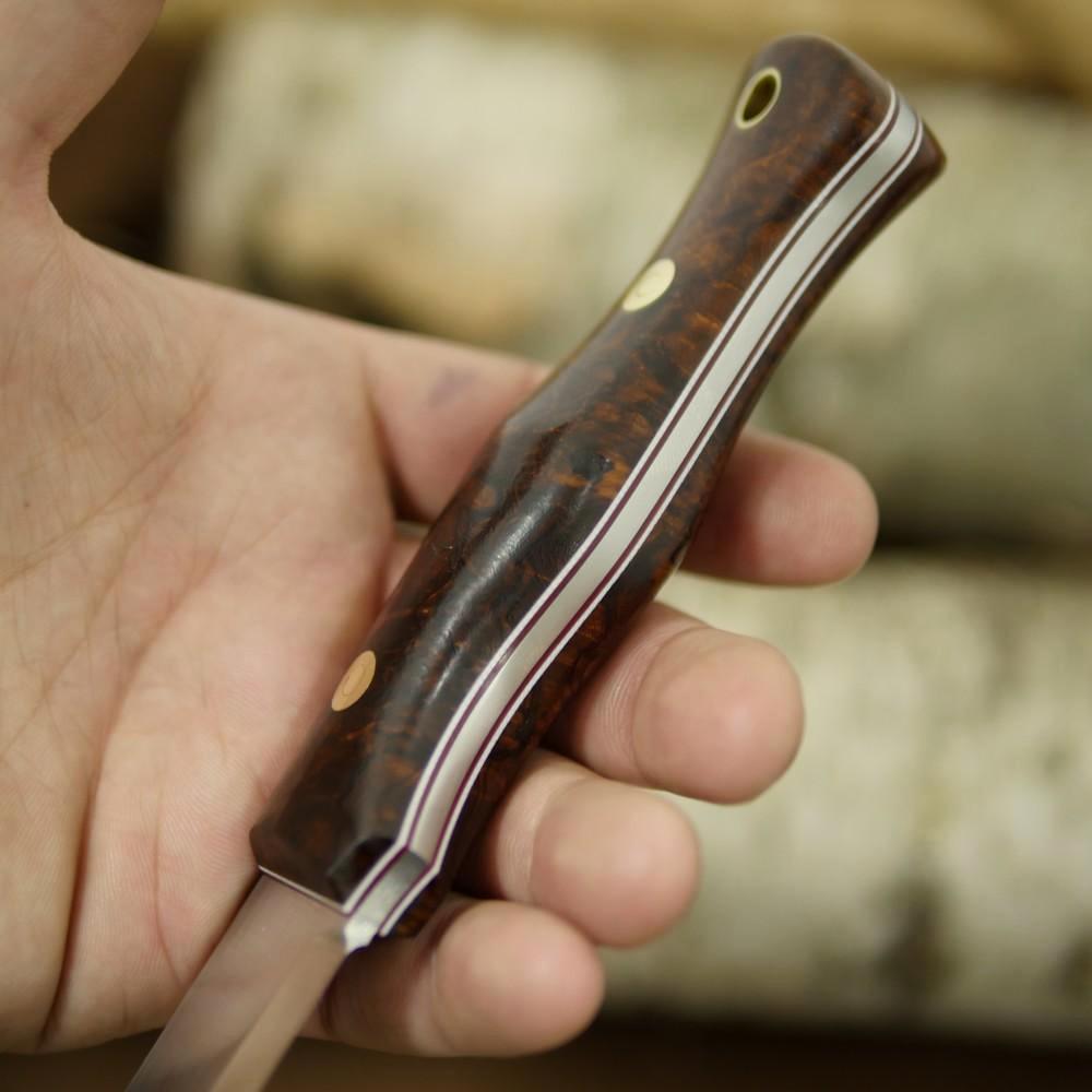 Mountaineer: Ironwood Burl & Red and White G10