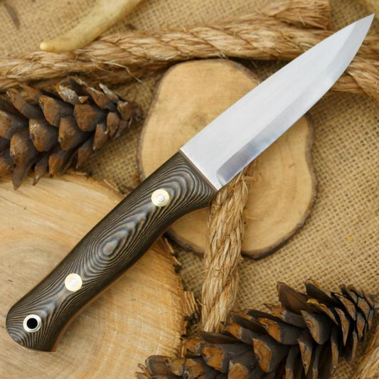 Classic: Brown Tricolor Richlite & Coyote G10 - Adventure Sworn Bushcraft Co.