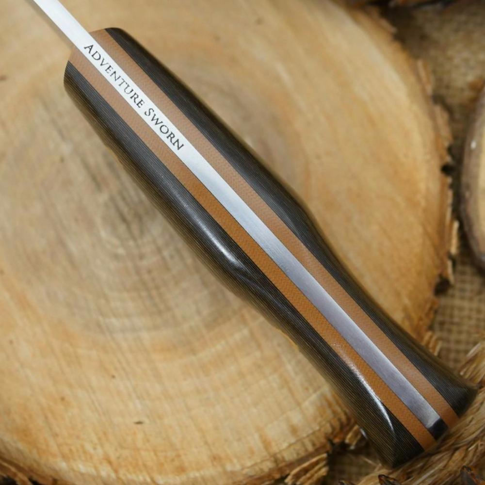 Classic: Brown Tricolor Richlite & Coyote G10 - Adventure Sworn Bushcraft Co.