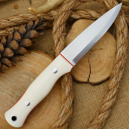 Mountaineer: White Linen & Orange G10
