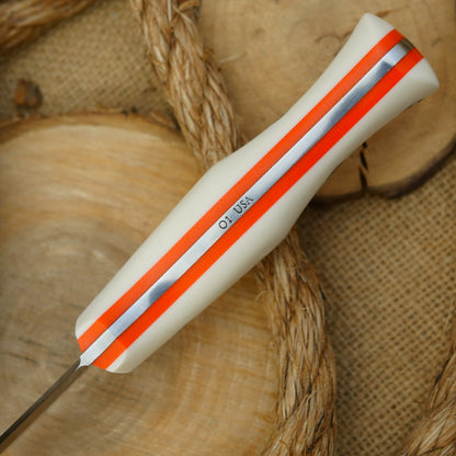 Mountaineer: White Linen & Orange G10