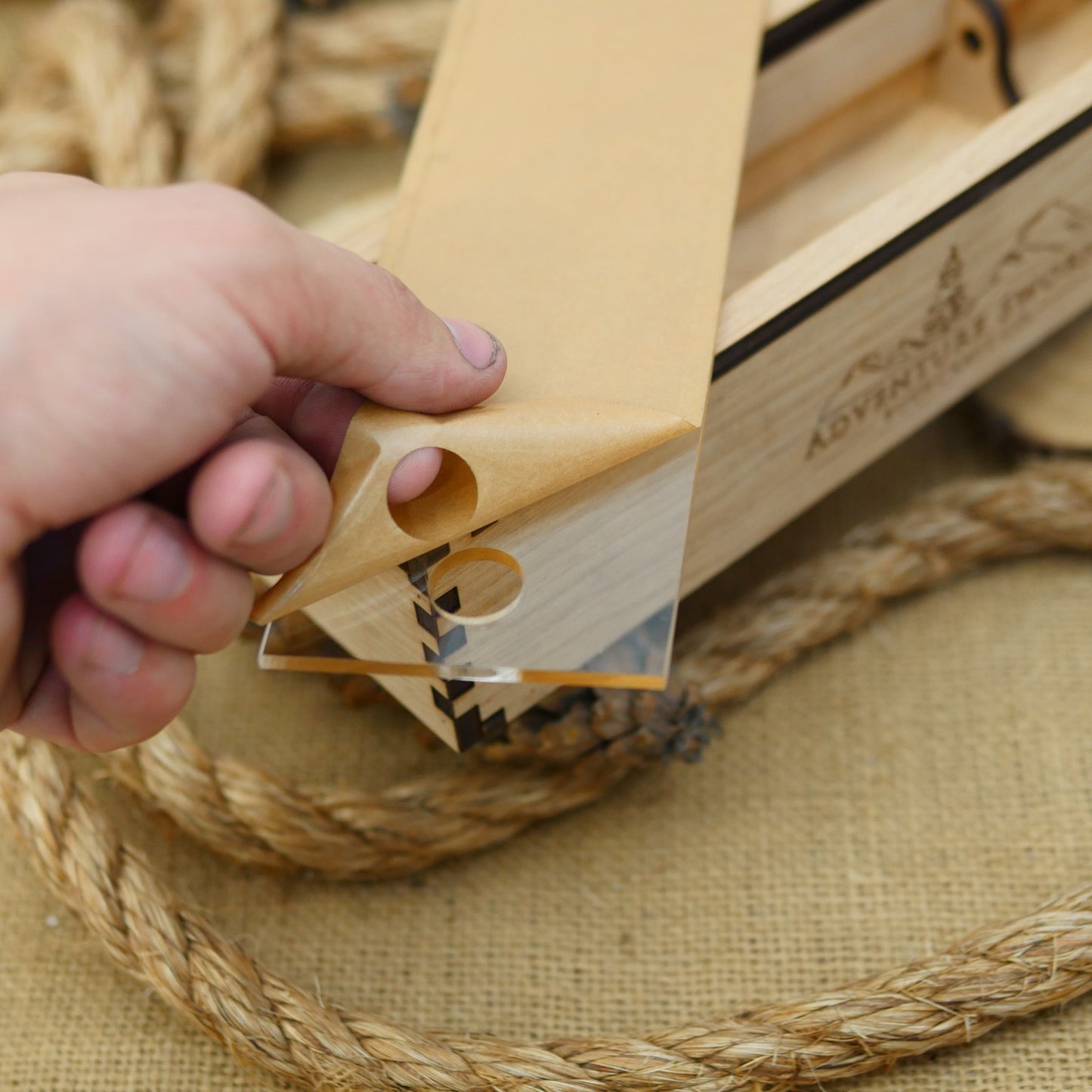 Wooden Knife Box