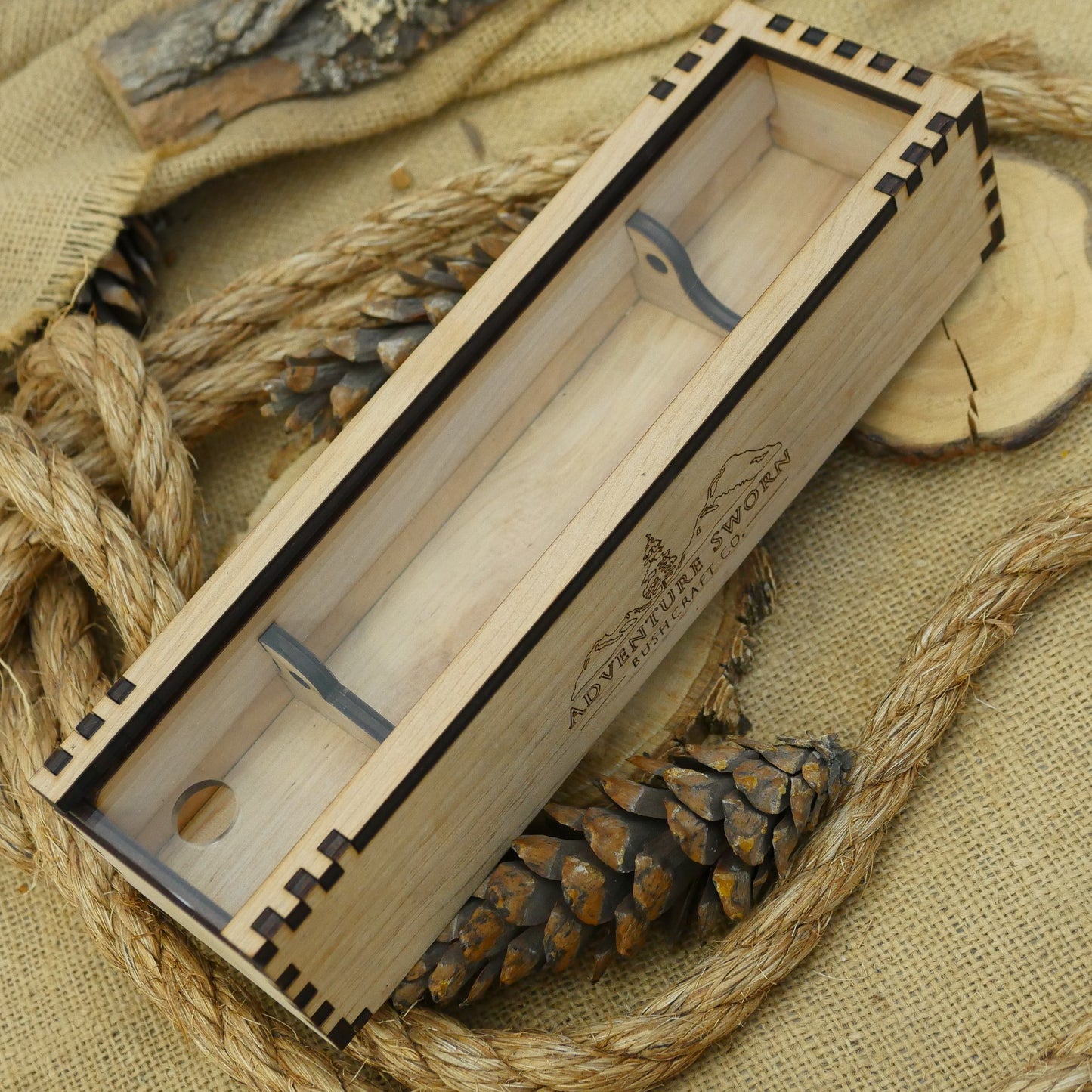 Wooden Knife Box