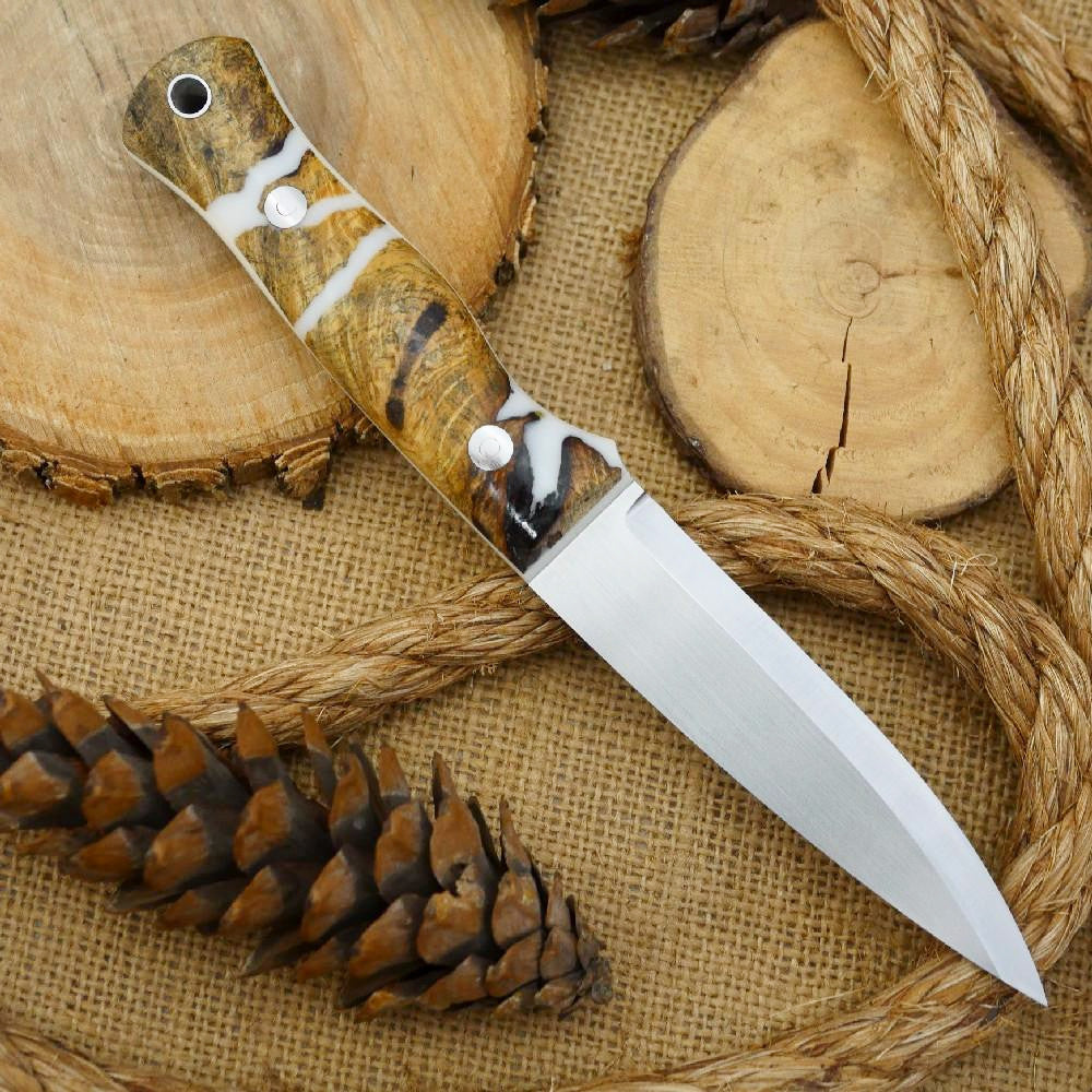 Mountaineer: Buckeye Burl Shockwood & White Linen