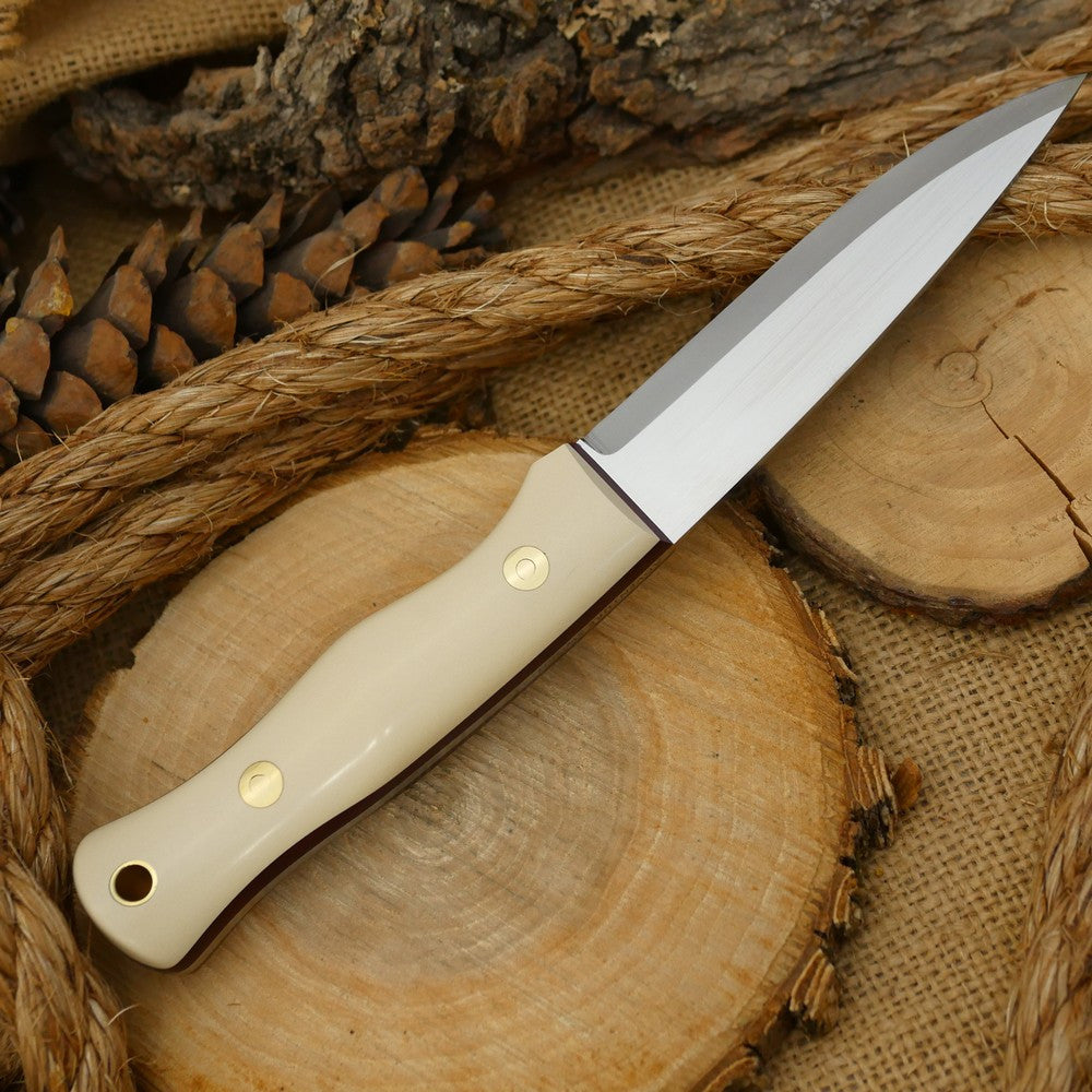 Mountaineer: Ivory Paper & Maroon Canvas