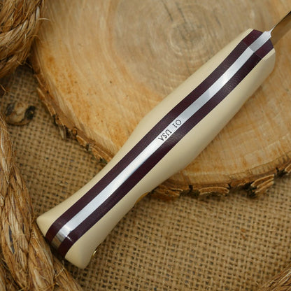 Mountaineer: Ivory Paper & Maroon Canvas