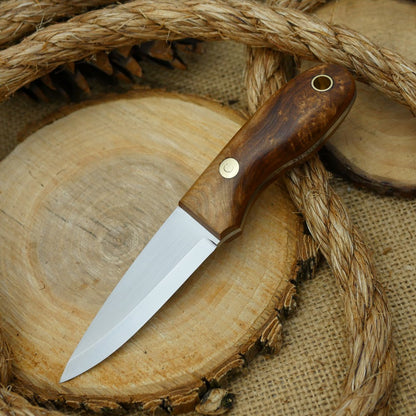 Walker: Black Ash Burl & Brown Canvas