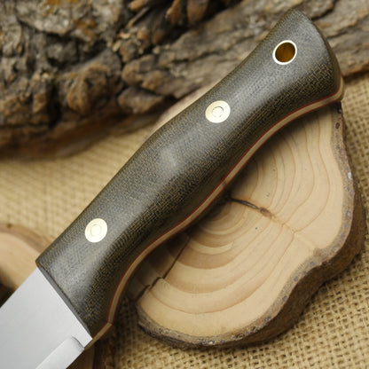 Tradesman: Green Canvas & Red & Matching Firesteel