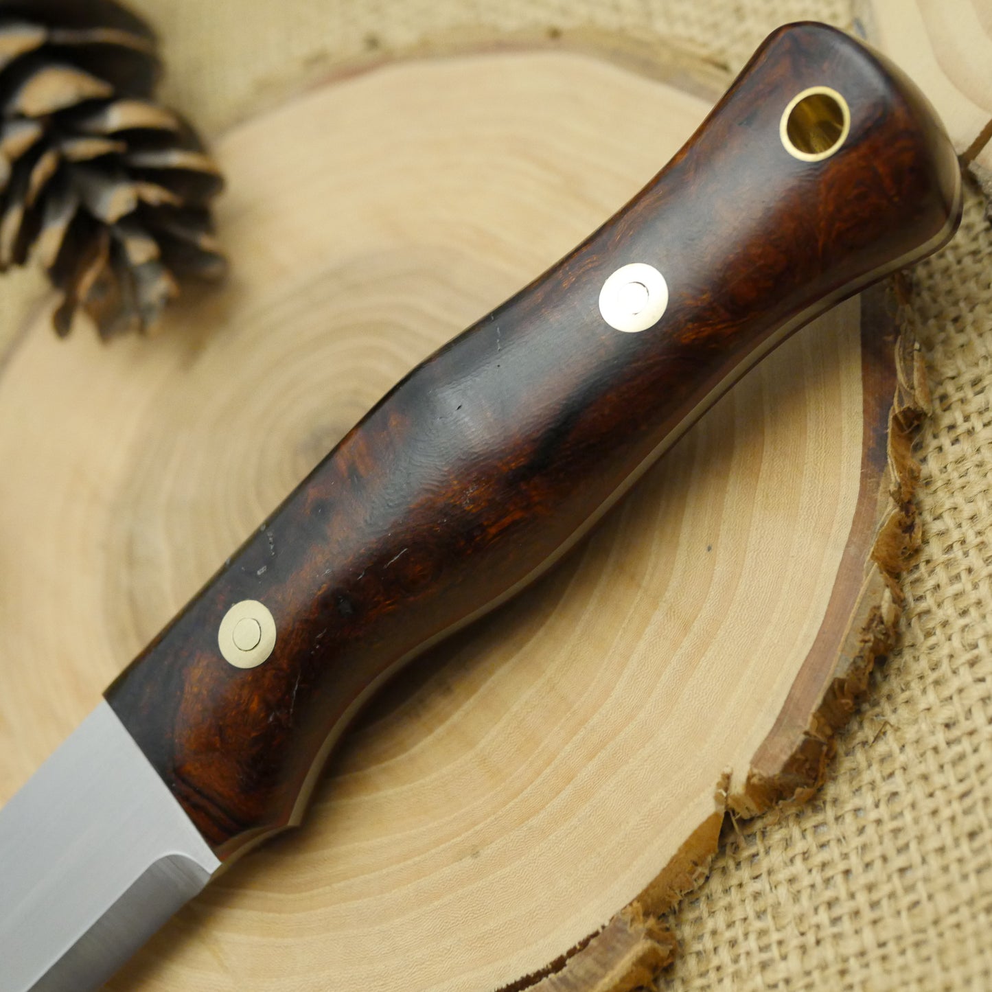 Mountaineer 2ND: Ironwood Burl & Red linen