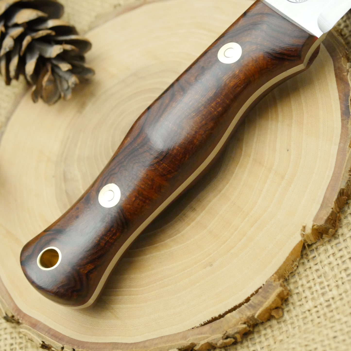Mountaineer 2ND: Ironwood Burl & Red linen
