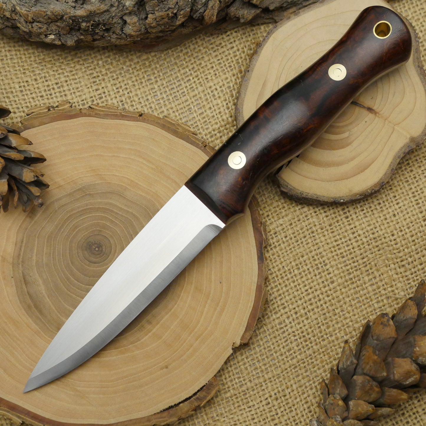 Mountaineer 2ND: Ironwood Burl & Red linen