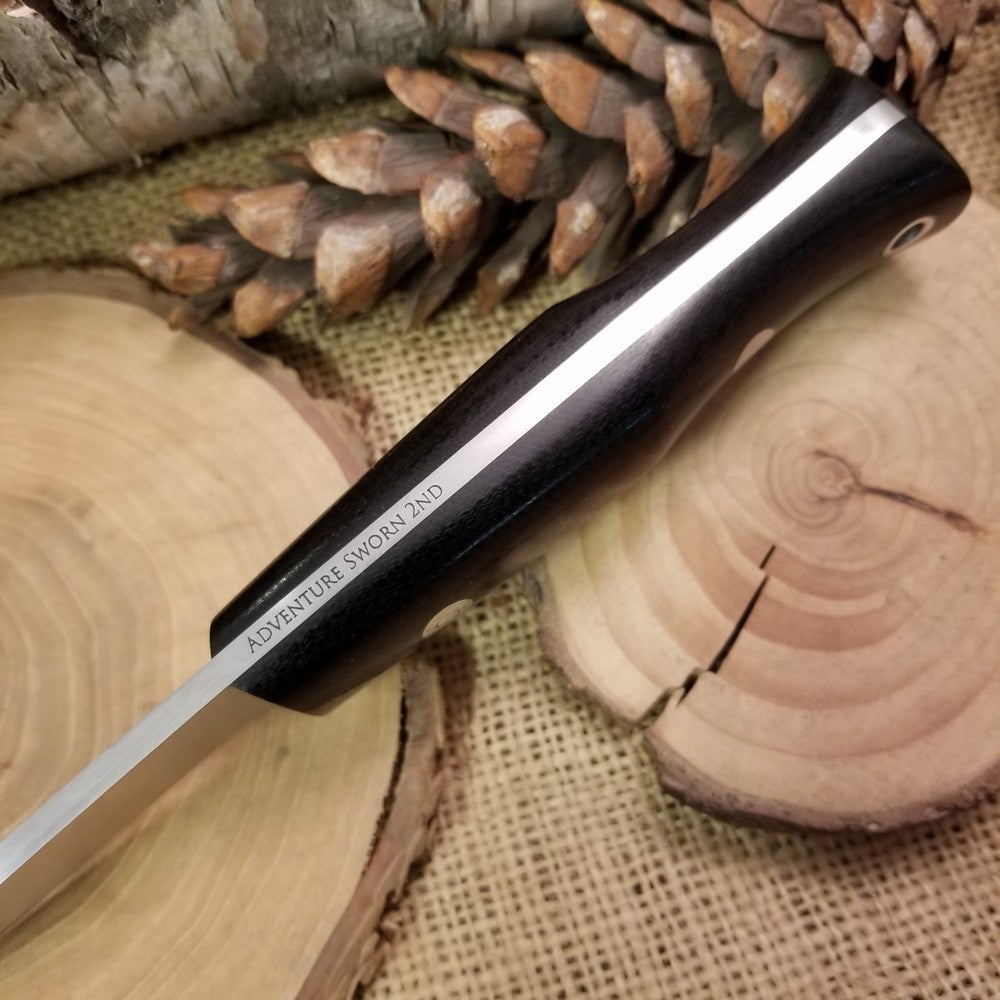 Classic 2nd: Black Canvas Micarta