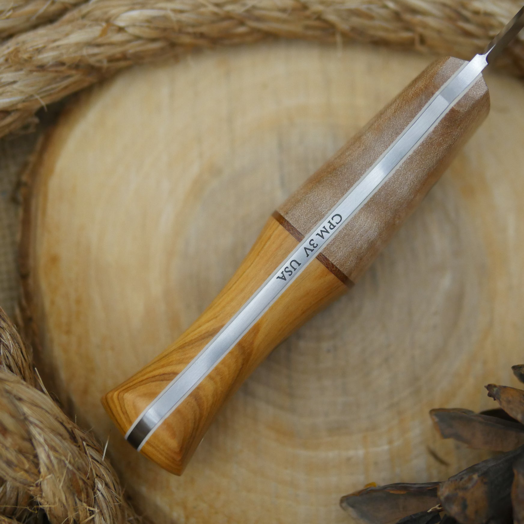 Huntsman: Curly Maple & Osage Orange - Adventure Sworn Bushcraft Co.