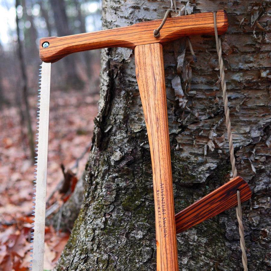 Custom Bucksaw: Zebrawood - Adventure Sworn Bushcraft Co.