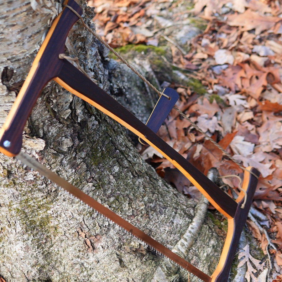 Custom Bucksaw: Wenge Veneer over Maple - Adventure Sworn Bushcraft Co.