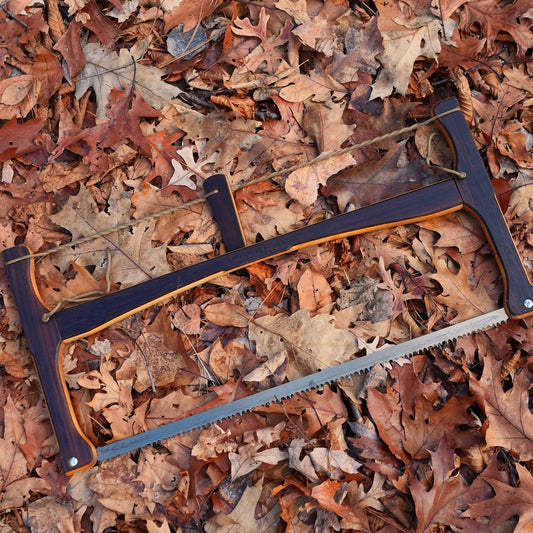 Custom Bucksaw: Wenge Veneer over Maple - Adventure Sworn Bushcraft Co.