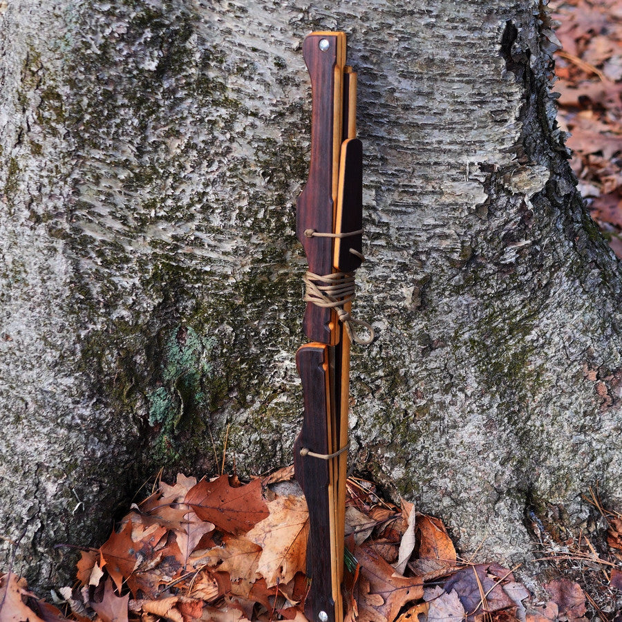 Custom Bucksaw: Wenge Veneer over Maple - Adventure Sworn Bushcraft Co.